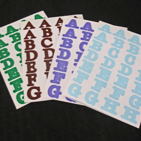 Creative Memories & Making Memories Lot 1 Large, Green ABC's Alphabet Stickers - Picture 1 of 4